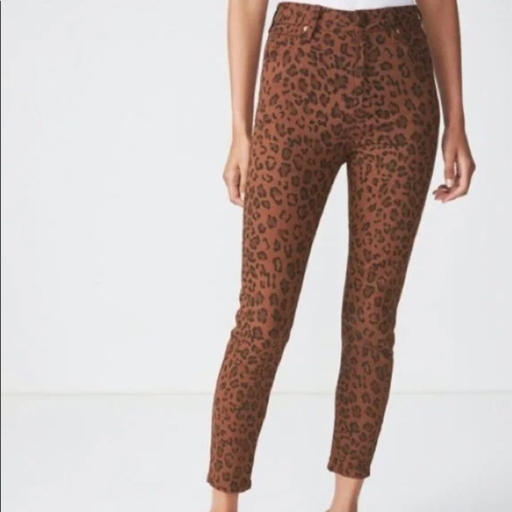 COTTON ON 91 Animal Print Jeans